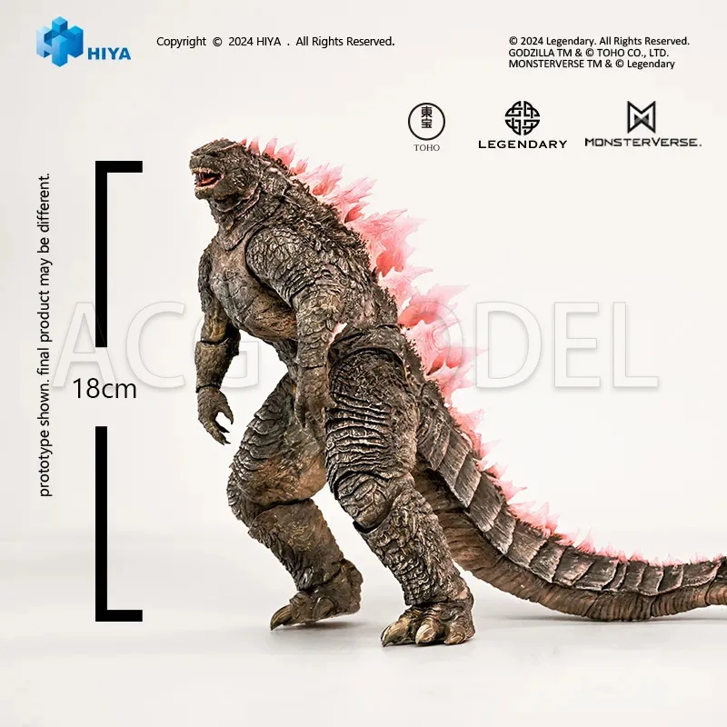HIYA Exquisite Basic Series Nessuna scala 7 pollici Godzilla x Kong Il nuovo impero Godzilla Evolved Ver. Regalo della collezione di action figure