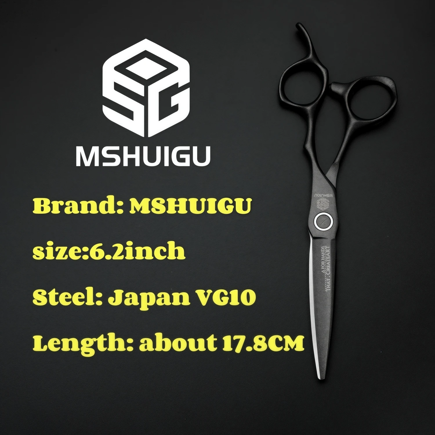 MSHUIGU VG10 مقص حلاق احترافي لصالونات التجميل مقصات رفيعة متعددة الوظائف مقاس 4-7 بوصة مناسبة لقصات الشعر والعائلة والصالونات #2