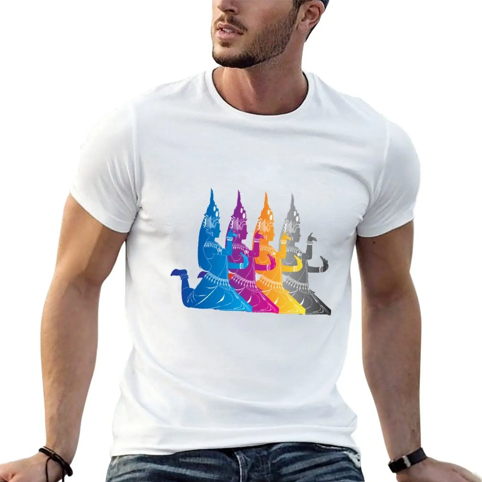 

Khmer Apsara Dancer T-Shirt graphic t shirts for man t shirts for man cotton funny t shirt man casual T-shirt