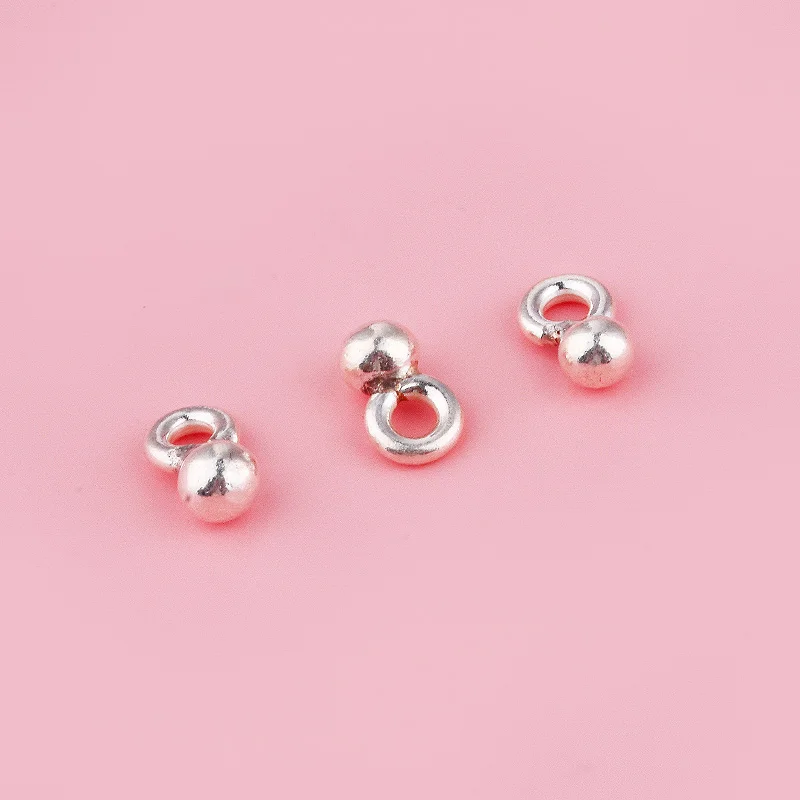 قلادة فول من الفضة النقية S925 إكسسوارات يدوية الصنع سوار فضي مع حبل منسوج من شيانغ ماي تايلاند #3