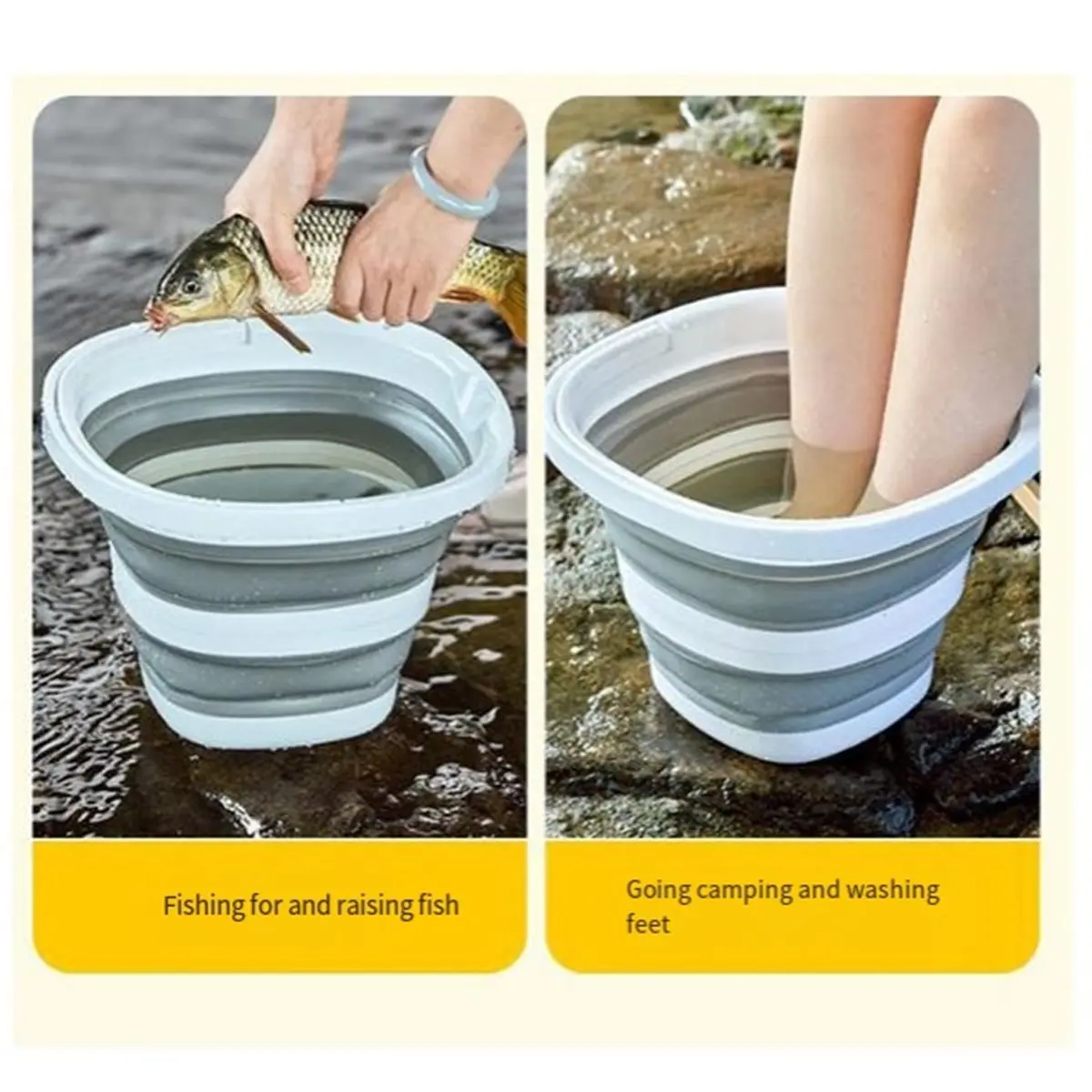 5L -Bucket - Features A Handle and Portable Design, Suitable for Camping, Travel, Foot Soaking, and Fishing