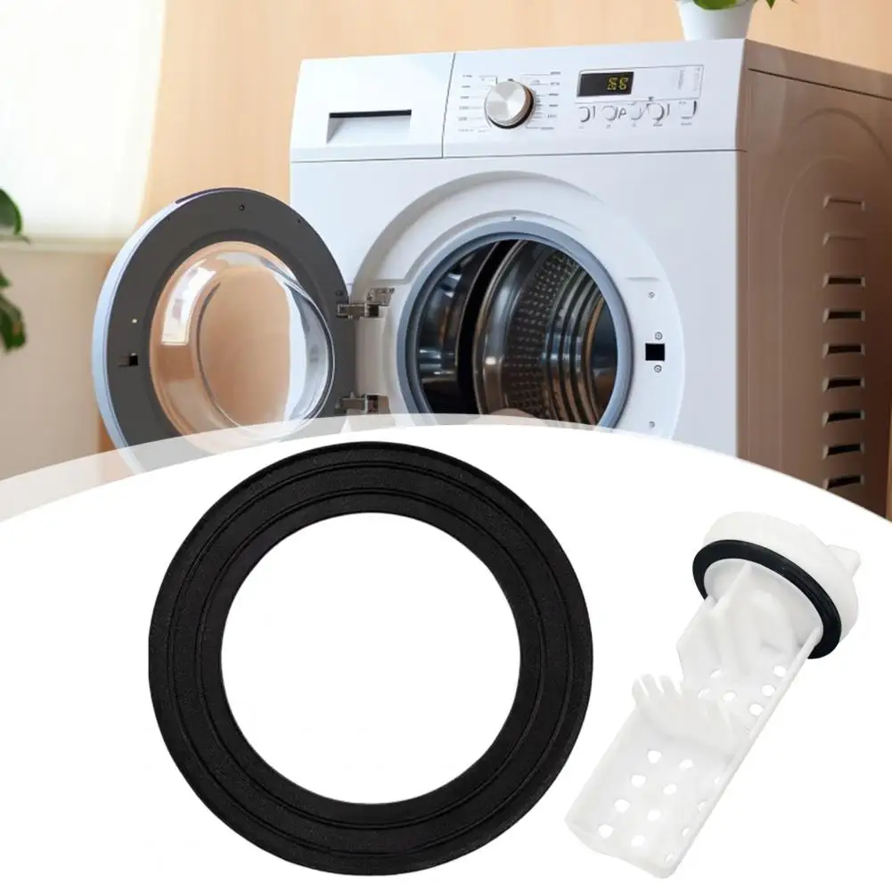 Washer Spare Parts Washer Drain Pump Filter Gasket Leak-free O-ring Seal Replacement Washing Machine Filter Plug for Secure
