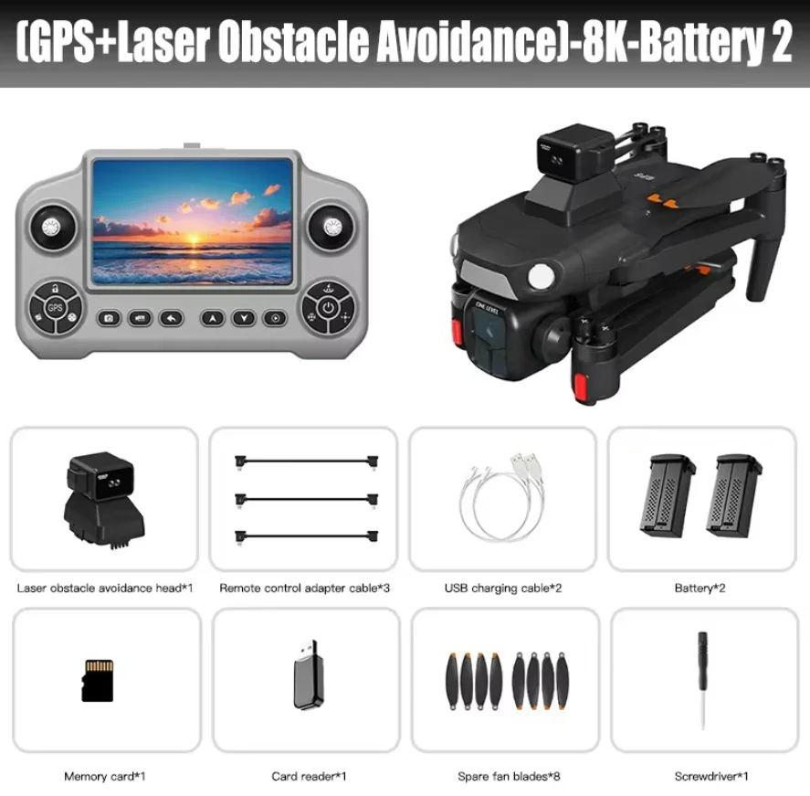 Lenovo A1R 3S GPS Drone 8K Professionele HD Camera 360 °   Laser Obstakelvermijdende Borstelloze Motor 5G WIFI FPV Quadcopter Speelgoed