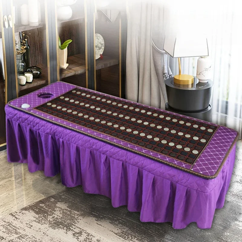 Jade mattress intelligent digital display electric heating volcanic stone home sweat steaming mat, heating