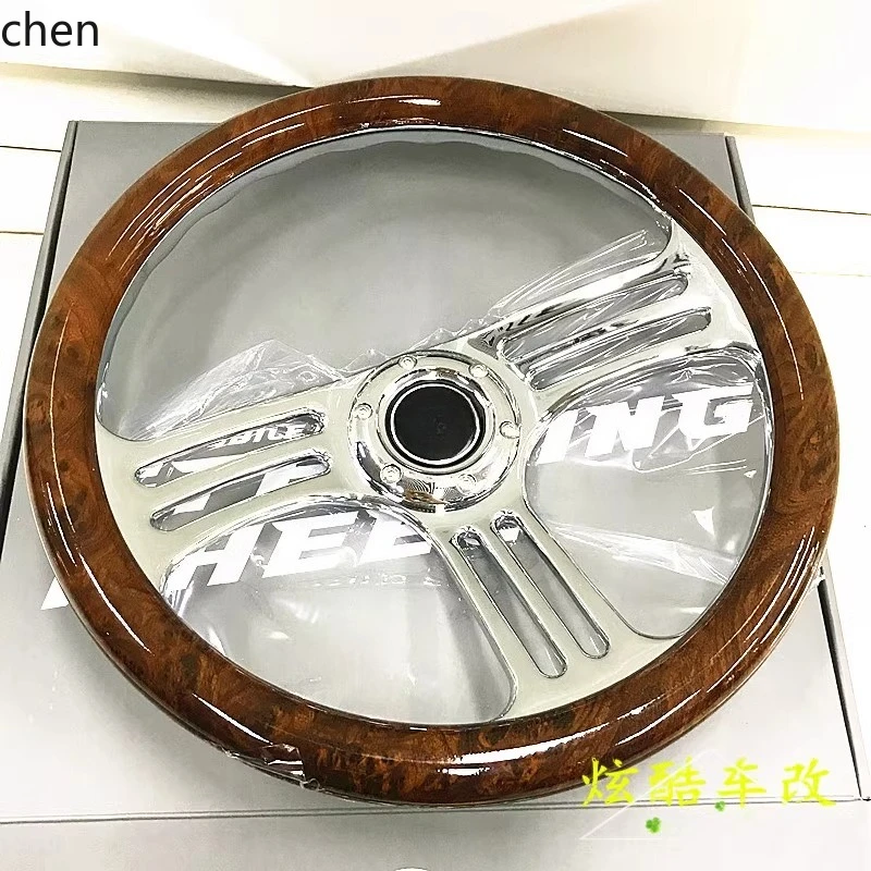 

ZML Car Modification Peach Wood Retro Racing 14inch 15inch Steering Wheel