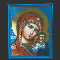 Virgin Mary Tactical Patch Military Morale Badge Print Hook and Loop Backpack Clothing Decorative Accessory Sticker Armband