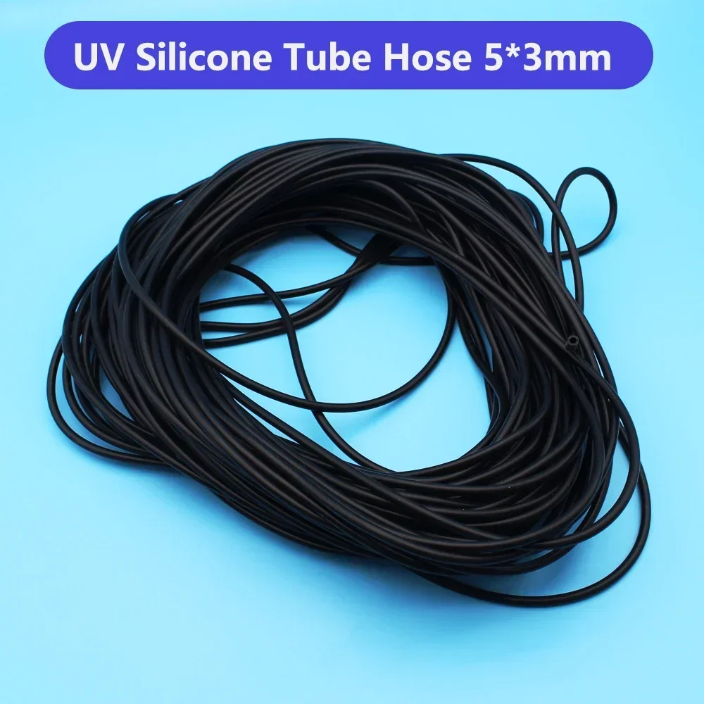 UV Silicone Tube Hose Pipe For UV DTF Printer AB Film Printing Modification Tubing Single Row Line 5*3MM Soft Silicon Hose Kits