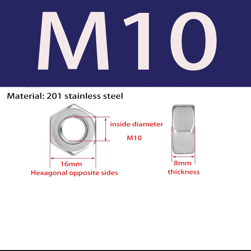 1–50 Stück DIN912 M6 M8 M10 Edelstahl Sechskant Innensechskant Innensechskantschraube – Detail 15