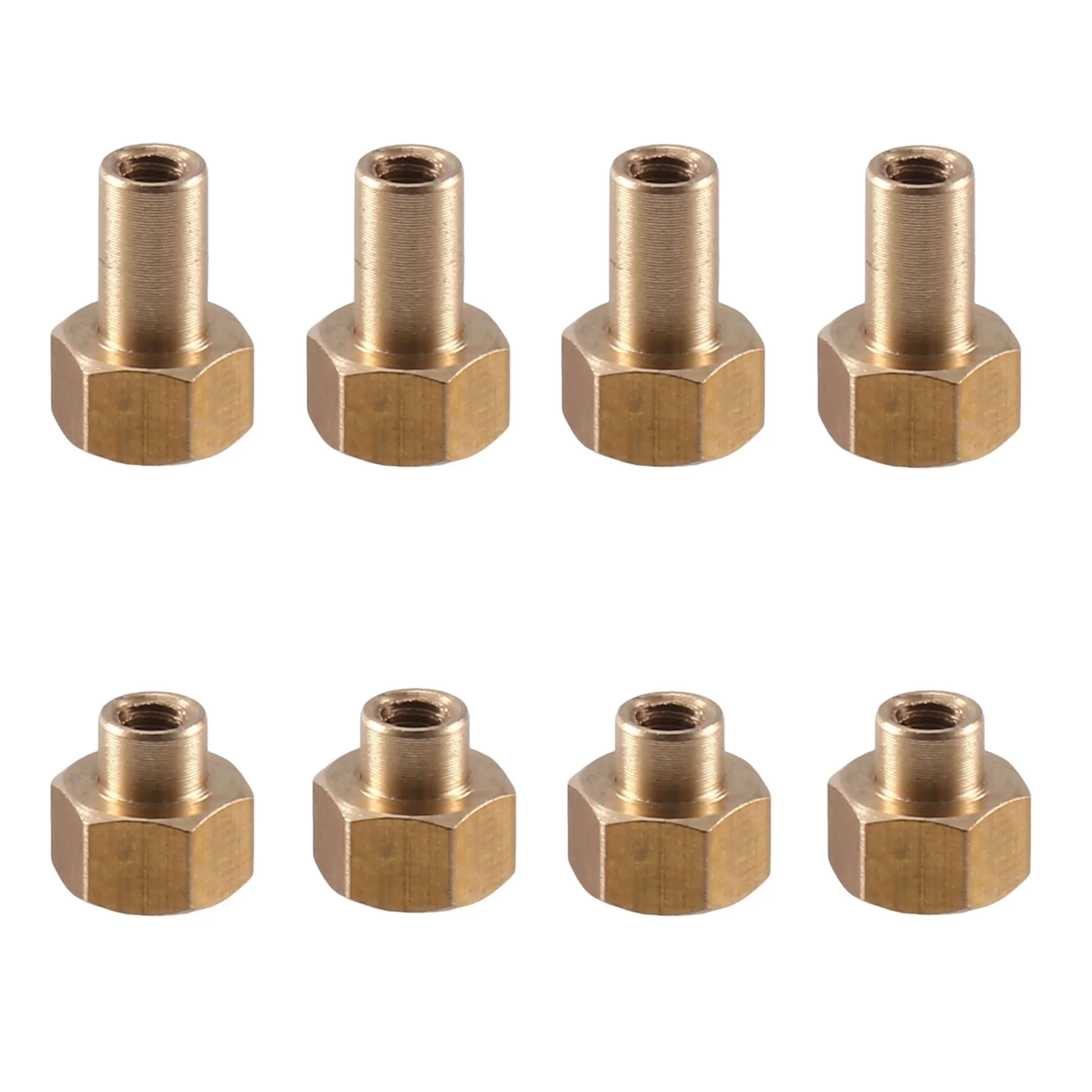 8PCS Brass 5mm 8mm M2 Long Wheel Nut For 1/24 RC Crawler Car Axial SCX24 AX24 Upgrade Parts Accessories