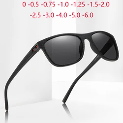 Outdoors Sport Driving Myopia Sunglasses Men Polarized Fashion Anti-Glare Prescription Sun Glasses For Men 0 -0.5 -0.75 To -6.0
