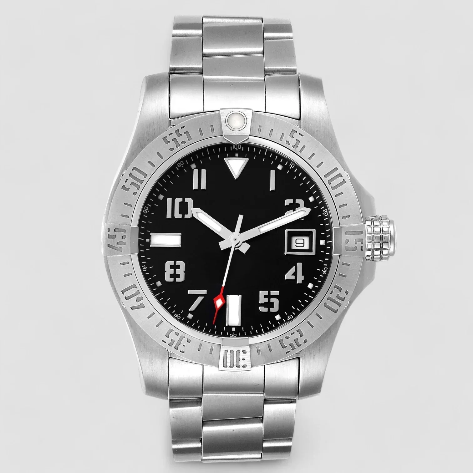 

Brand-new luxurious men's automatic mechanical watch, made of stainless steel and ceramic,afashionable gift for men, men's watch