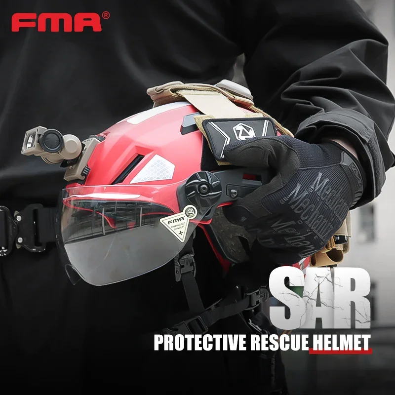 FMA Search&Rescue Tactical SAR Helmet Safety Protective Helmet Fire Emergency Rescue Lightweight Adjustable HelmetTB1452