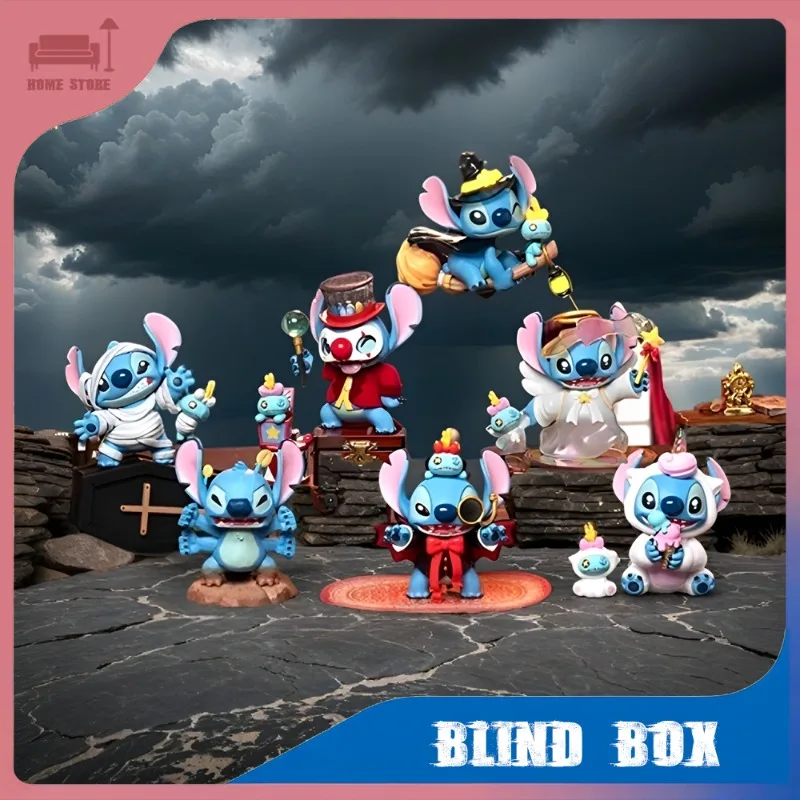 

Забавная слепая коробка Disney Stitch, серия странных дневников, аниме-фигурка, Коллекционная загадочная игрушка, милое украшение для рабочего стола, подарок на день рождения