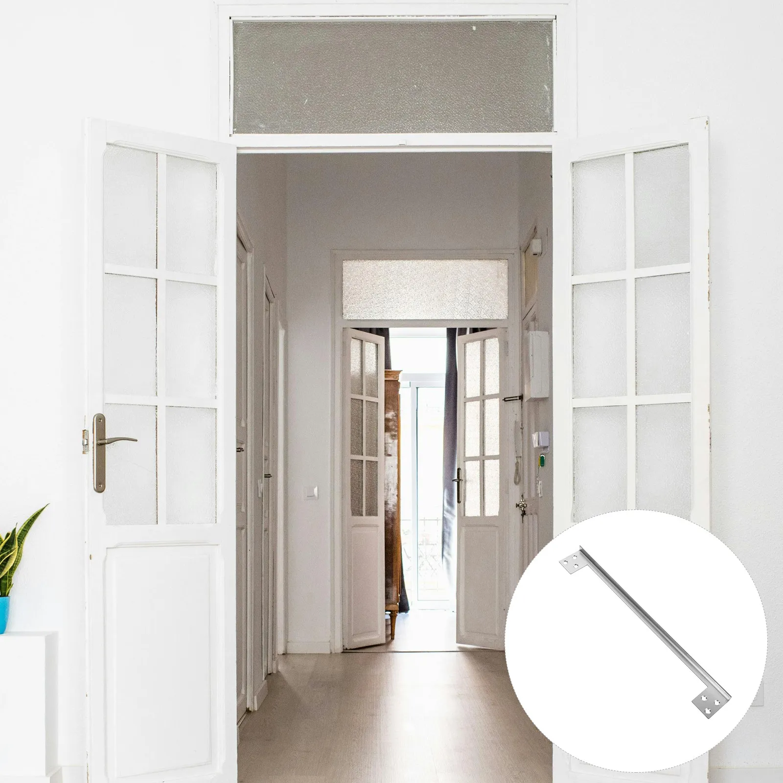 

Защитная накладка из нержавеющей стали L-образной формы для наружных дверей: защита от взлома и принудительного проникновения