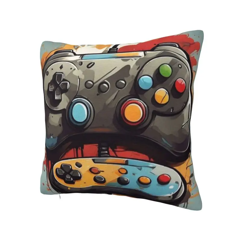 Custom Luxury Game Gamepad Throw Pillow Cover Home Decor Square Cushion Cover Pillowcover for Living Room