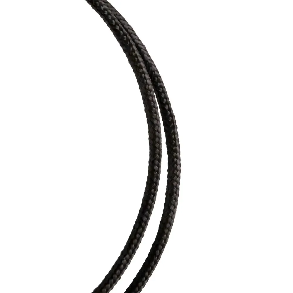 Black Polypropylene Diamond Braid Rope 1/4 Inch Diameter 50 Feet Length for Marine Outdoor Boating Camping Heavy Duty view 4