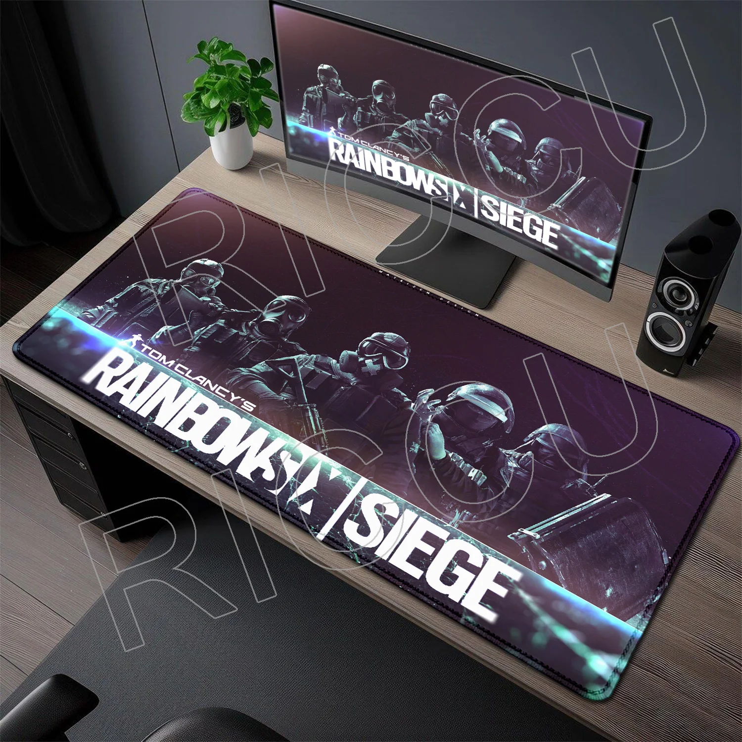 

FPS Game R6 R-Rainbow Six 80X40CM Computer Anime Mouse Pad Gamer Office Carpet Gaming Esports PC Accessory XXL Expand Desk mat