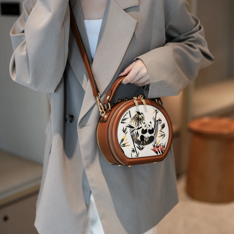

Beibaobao 2025 New Small Round Bag Single Shoulder Crossbody Bag Fashion Handheld Versatile Women's Bag Large Capacity
