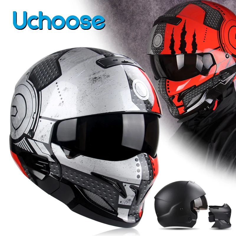 

Scorpion Helmet Retro Detachable Multi-purpose Combination Motorcycle Locomotive Personality Half Predator Handsome Special