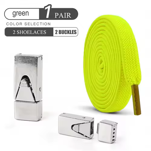 1 Pair No Tie Shoe Laces Press Lock Shoelaces Without Ties Elastic Laces Sneaker Kids Adult Widened Flat Shoelace for Shoes - Image 20