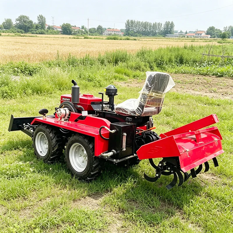

Customized Versatile Wheel Type Rotary Tiller, Wheel Cultivator & Four Wheel Ride-On Tractor
