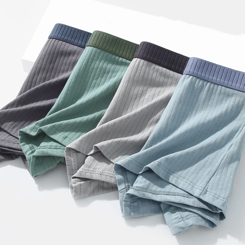 7Pcs Men's Cotton Panties Underwears Boxers Men Underpants Pure Cotton Thermal for Man Breath Able Homme Sexy Soft Male Short