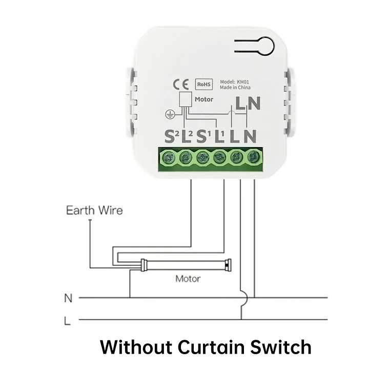 IoTorero Tasmota Matter MQTT Curtain Module ESP32C3 10A Works With Home Assistant