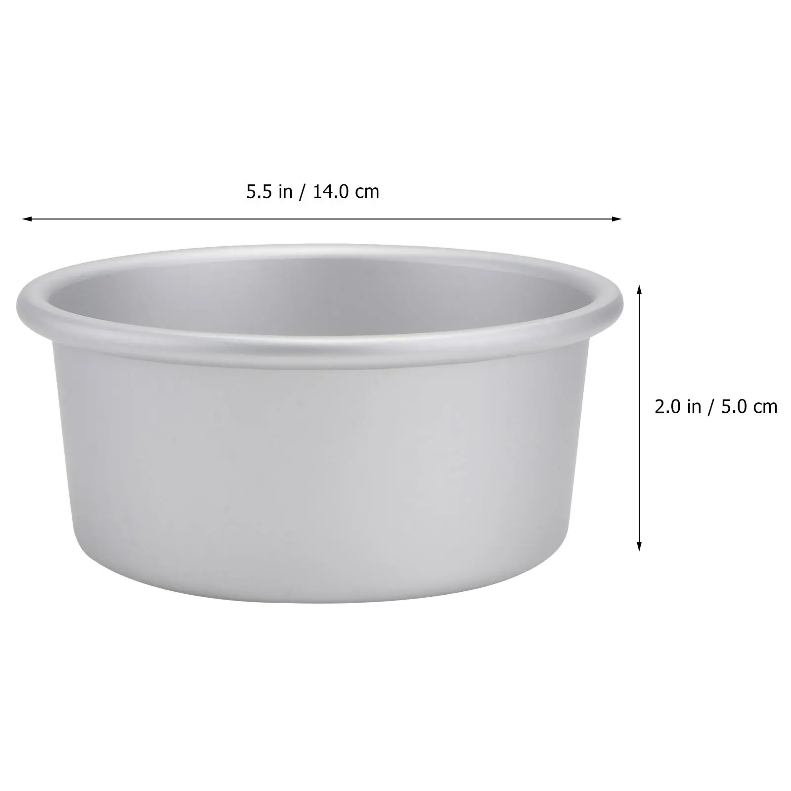 5 Inch Round Cake Pan Baking Mold Removable Bottom Food Grade Anodized Aluminum Non Stick Mold for Cheesecakes Cakes