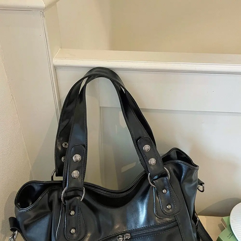 Fashion Women Handbag Minimalist Shoulder Bag Large Capacity PU Leather Crossbody Tote Casual Daily Commuter Purse
