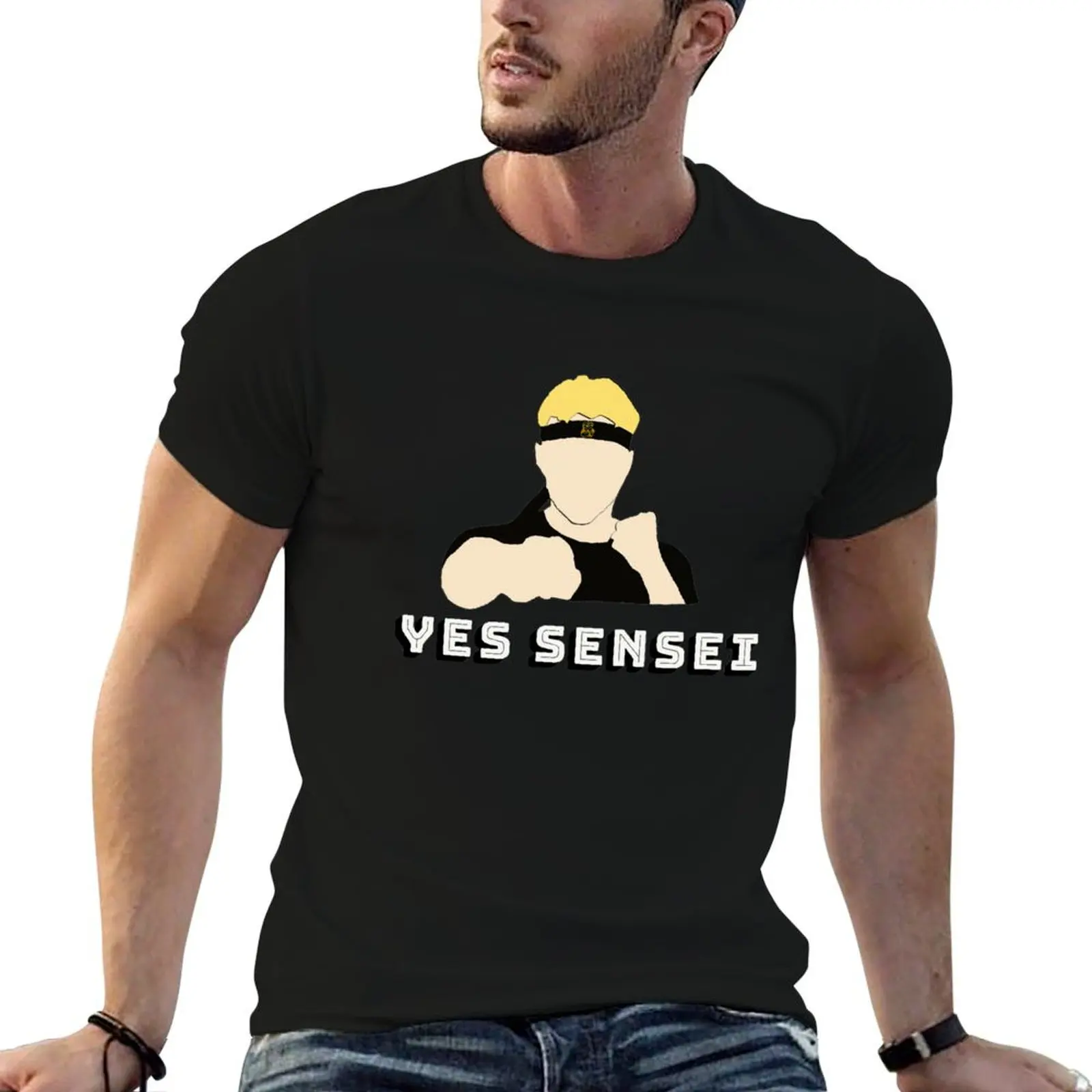 johnny lawrence yes sensei T-Shirt All Match Basic Short Sleeve Top