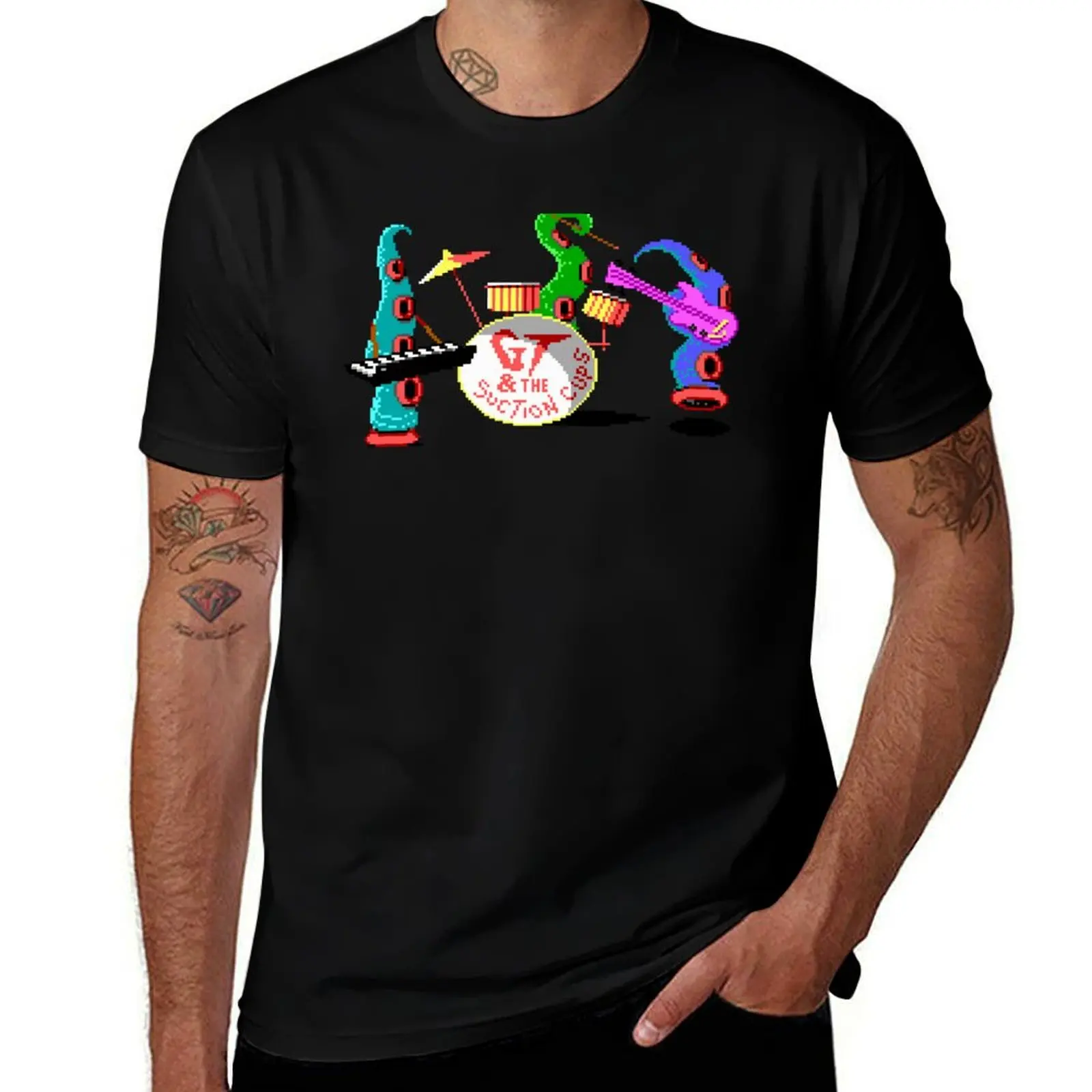 Maniac Mansion Pixel Style- Retro DOS game fan items T-Shirt Summer Casual Loose T-Shirt