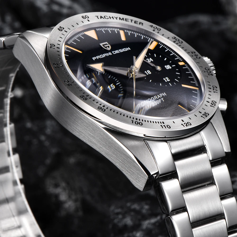 PAGANI DESIGN 2026 NEW Moon Watch men Top Brand Quartz Watch For Men Speed Chronograph Waterproof Sapphire Mirror Reloj hombre