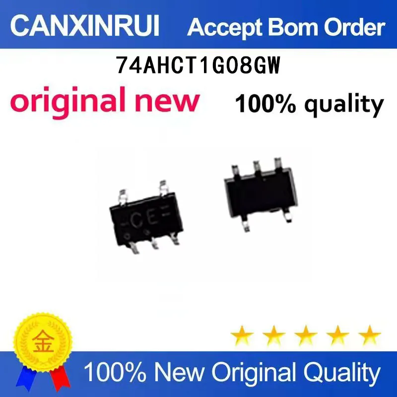 (5-100 Pieces)New 74AHCT1G08GW silk screen CE SOT353 gate and inverter logic IC chip