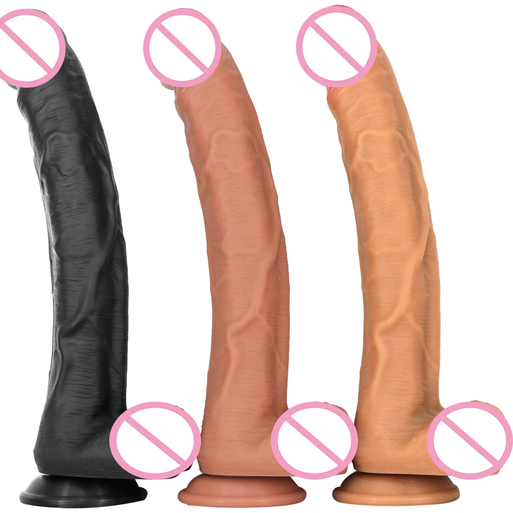 

Realistic Silicone Dildo big dick with Suction Cup cock sucking Vaginal G-spot stimulator hands-free masturbation Sex Toys women