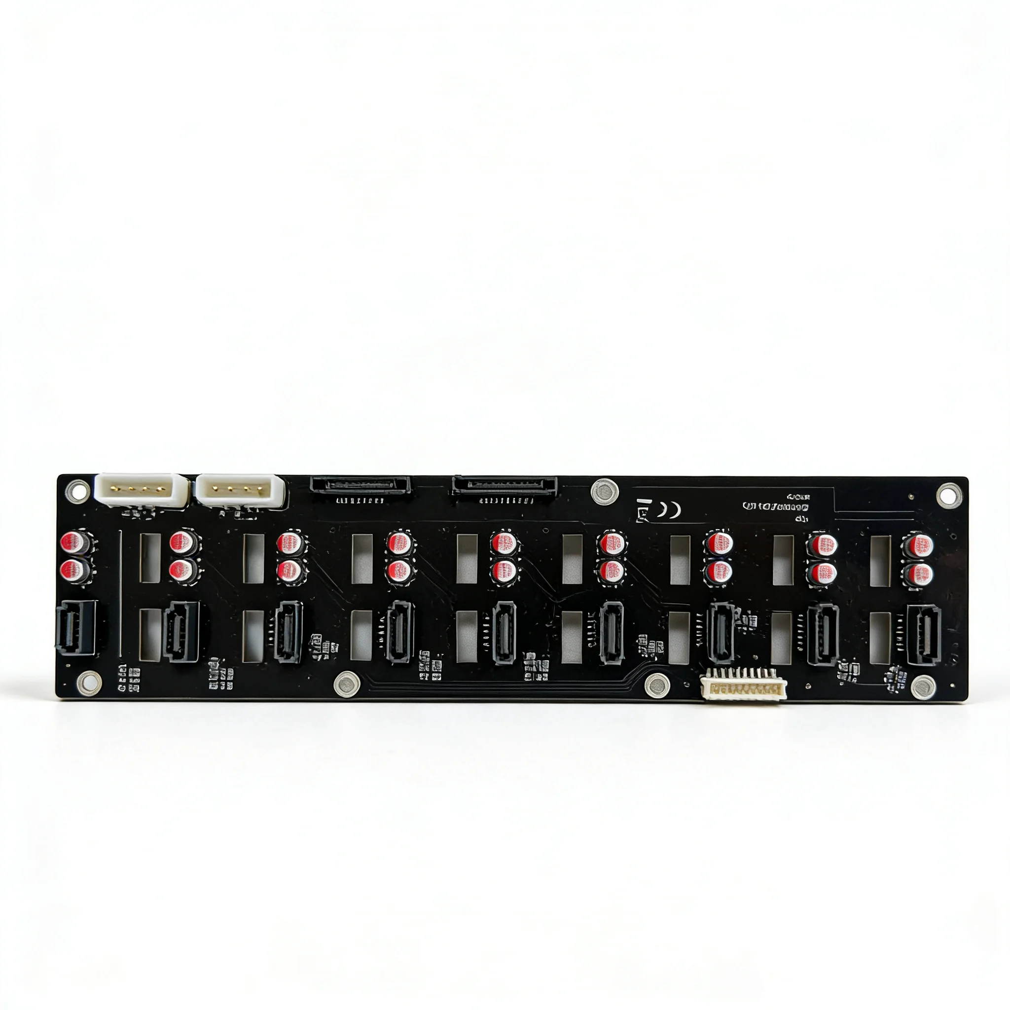 9-Slot SATA Extension Board for Mining Rigs, 9-Port HDD Caddy Backplane with SATA Power & Data Ports, 2.5/3.5 inch Drive Support
