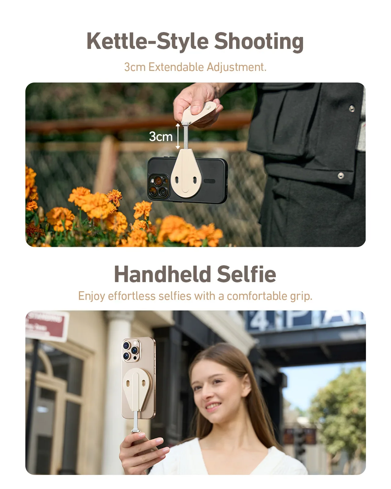 TELESIN Magnetic Multi-function Mobile Phone Holder 300° Rotation Phone Camera Shoot Stabilizer Stand Desk Phone Holder Stand