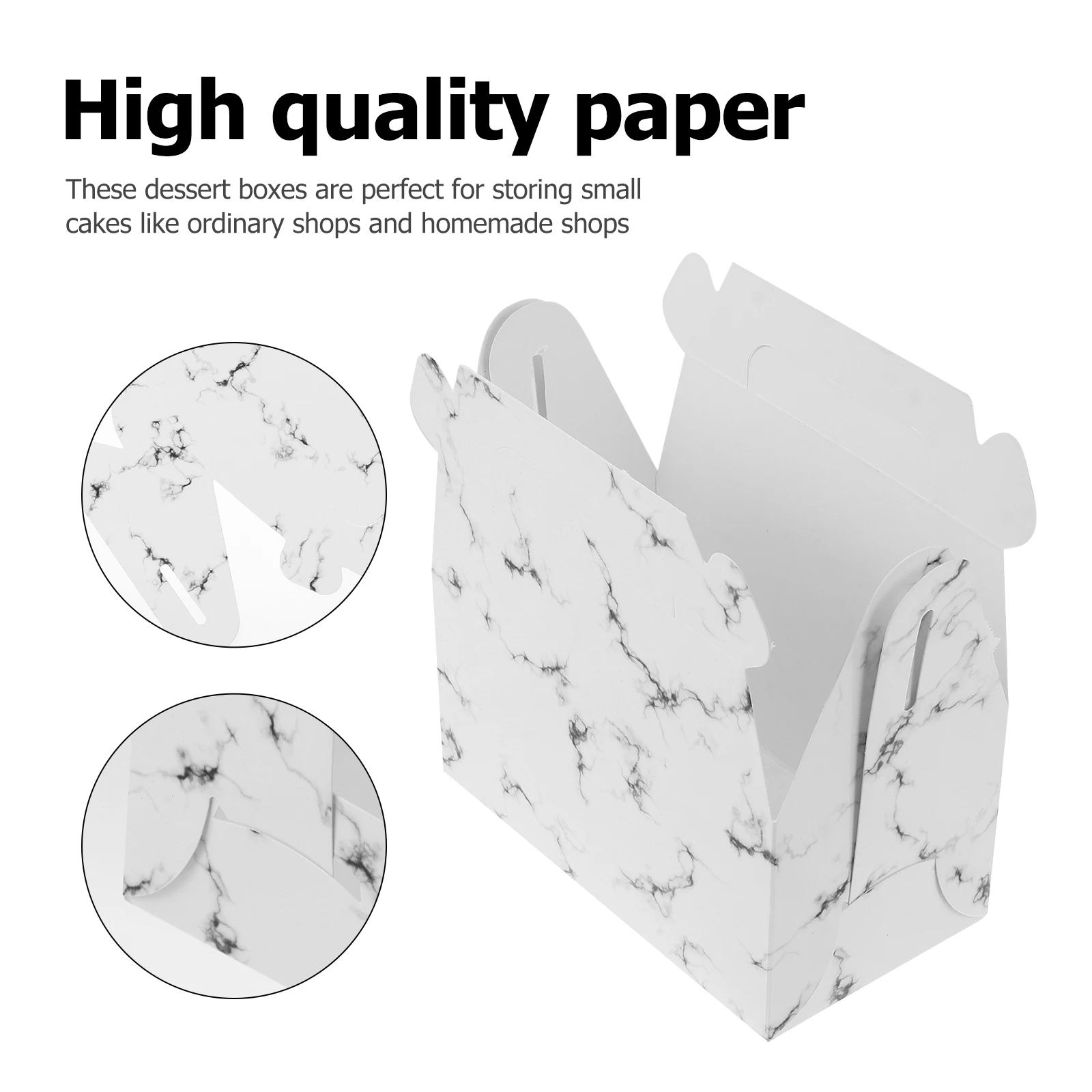 

20Pcs Cake Containers Paper Boxes for Cakes Biscuits Fruits Environmentally Friendly Practical Housewarming Gift