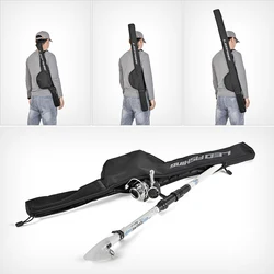 Fishing Pole Storage Bag Oxford Cloth Fishing Rod Shoulder Bag Large Capacity Adjustable Strap for Outdoor Fishing