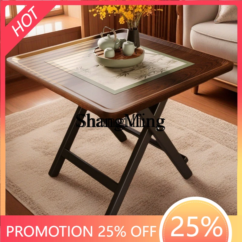 SM foldable household dining table mahjong stall small square table simple eating small table