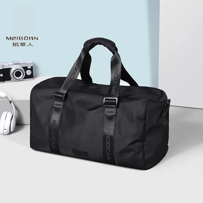 large-capacity-sport-fitness-bag-men's-travel-bag-portable-handheld-bag-short-trip-bag-durable-nylon-material-youth-friendly