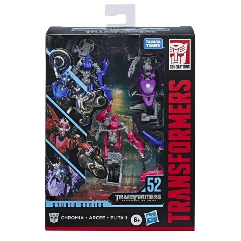 شكل حركة سلسلة محولات TakaraTomy الاستوديو ، لعبة تحصيل من الدرجة الفاخرة ، SS52 Arcee ، Chromia ، 3 عبوات ، 12 ، متوفر