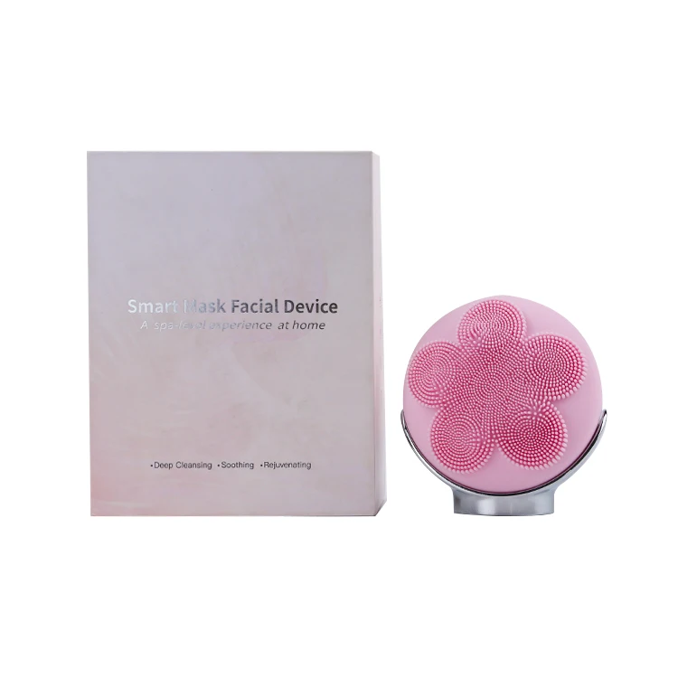 حار بيع العلاج بالضوء الأحمر الكهربائية منظف الوجه فرشاة تنظيف الوجه مدلك أداة العناية الاستخدام المنزلي معدات التجميل #3