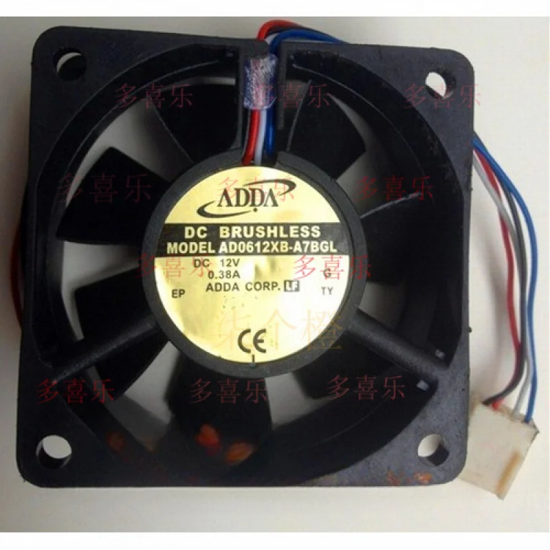 EE  for  ADDA 6020 AD0612XB-A7BGL 12V 0.38A 4-wire ball server chassis fan