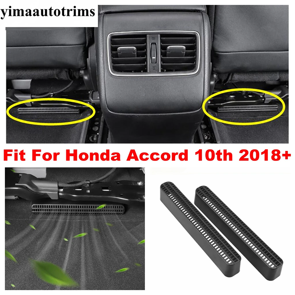 

Heat Floor Air Conditioner AC Duct Vent Outlet Grille Protection Accessories Cover Trim Fit For Honda Accord 10th 2018 - 2022