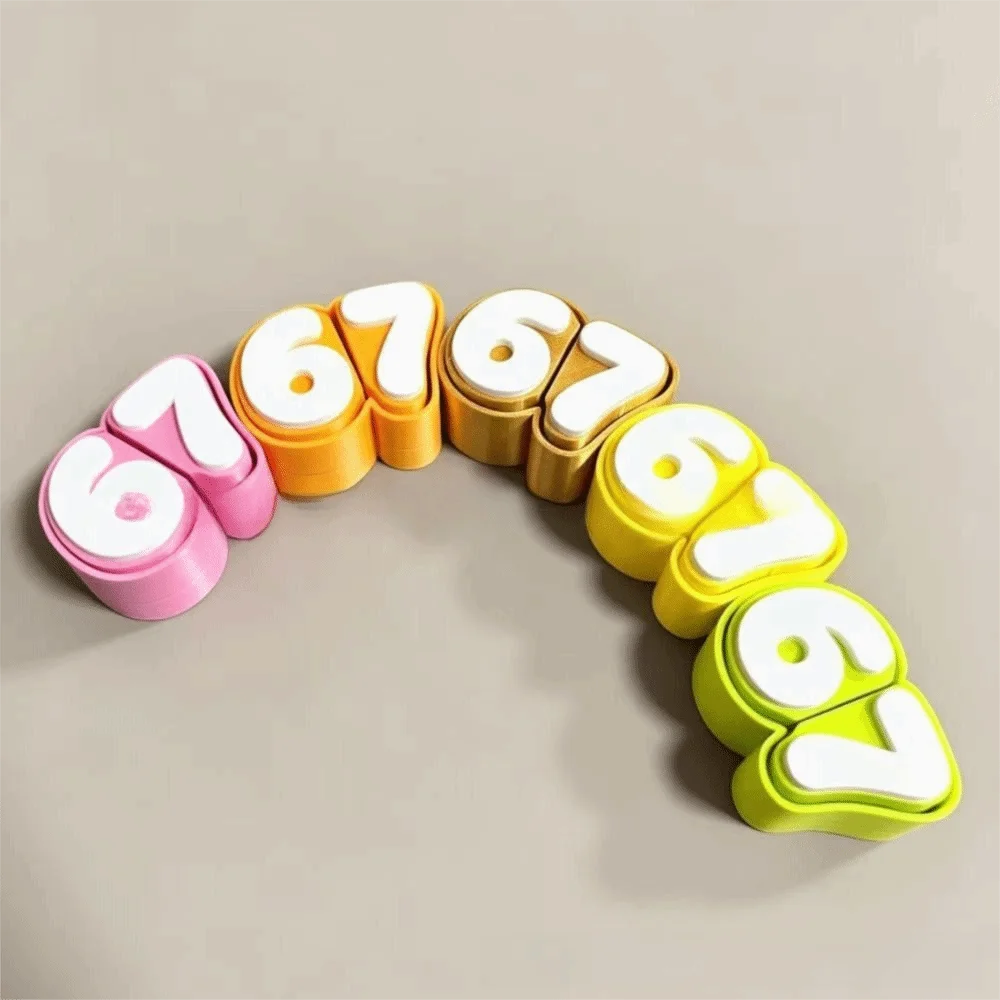 3D Printed Click Fidget Movable Press Parts 67 Buttons Fidget Safe And Comfortable Portable Stress Relief Adults