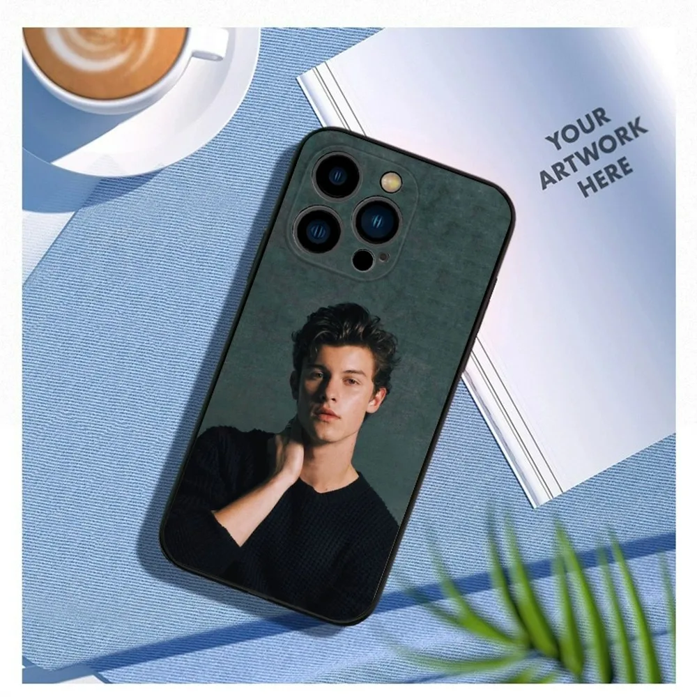 S-Shawn M-Mendes Illuminate Phone Case For iPhone15,14,13,12 Mini 11 Pro XR,X,XS,MAX 7,8 Plus Silicone Cover Soft Black