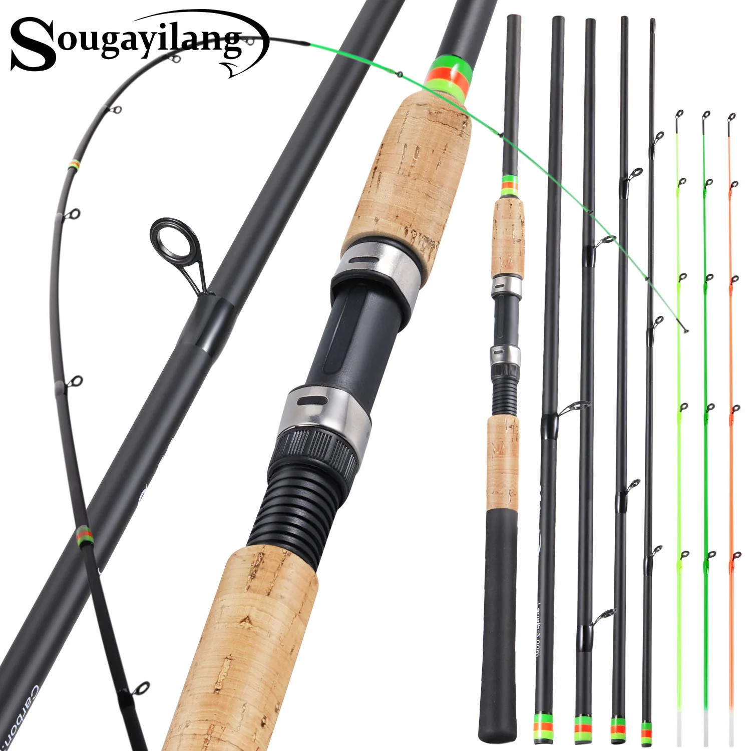 

Удочки Sougayilang Feeder Сверхлегкая удочка из углеродного волокна для ловли карпа Max Dra 15 кг с мощностью L M H для окуня, карпа, форели, песка