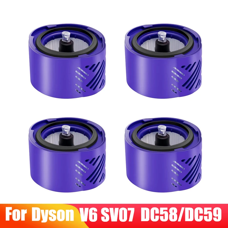 Suku Cadang Pengganti Filter HEPA Pasca Motor Cocok untuk Suku Cadang Penyedot Debu Dyson V6 SV07 DC59/DC59 Aksesori Outlet Udara Hepa