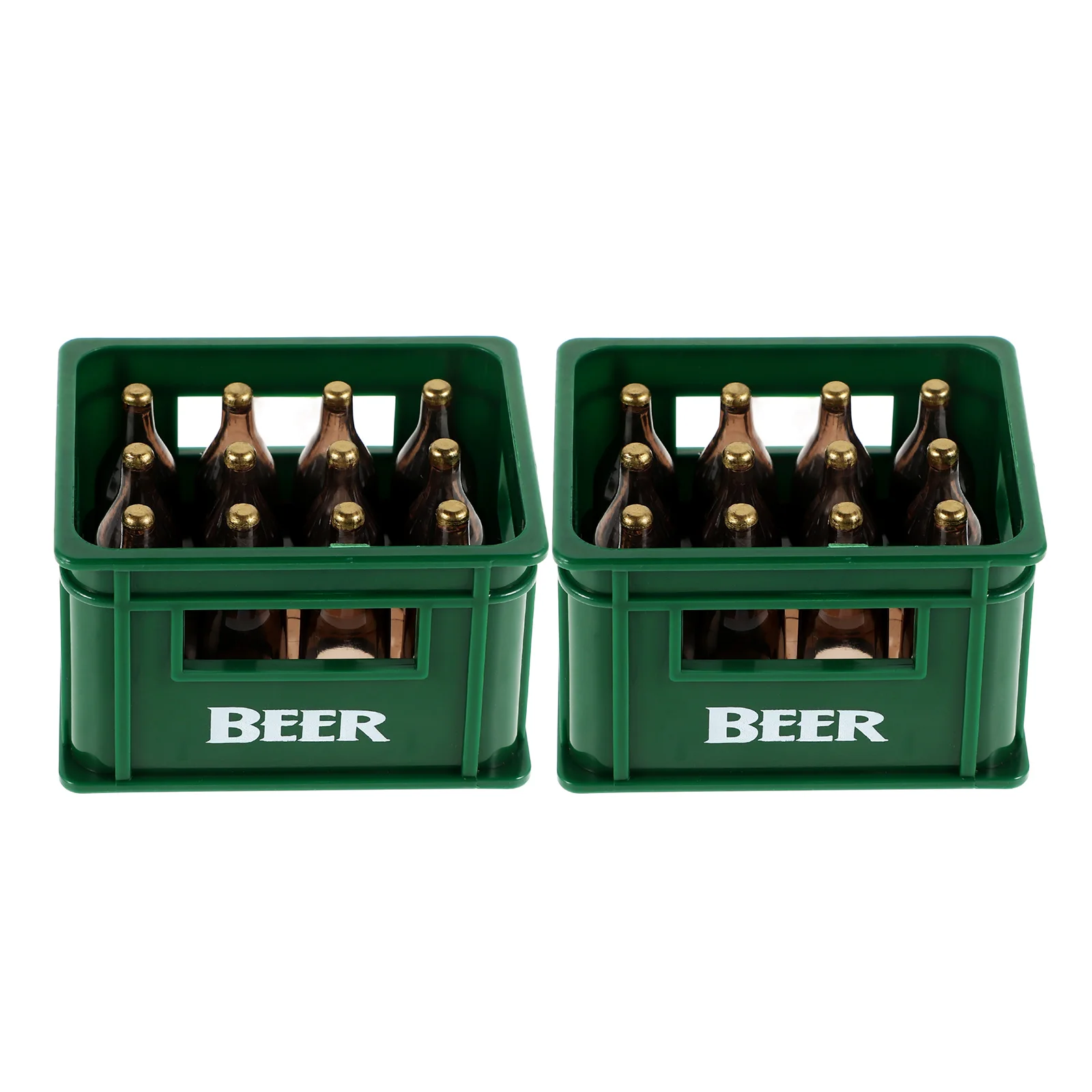 Mini House Dollhouse Toys Decorate Crates Decorative Miniature Beer Bottles