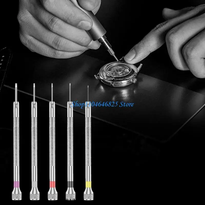 Professional Watch Repair Tool 3PCS Ergonomic Screwdrivers Replaceable Tip